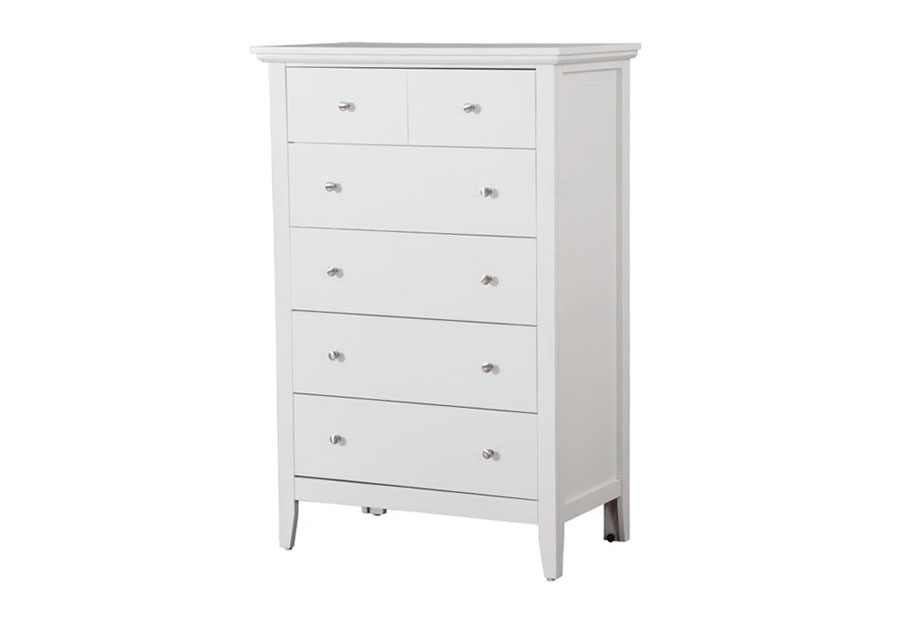 Lifestyle Jill White Five-Drawer Chest